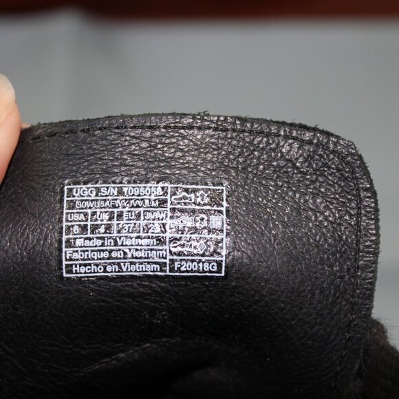 UGG Jaxon Mysterious Boots Black Size 6 - Picture 5 of 7